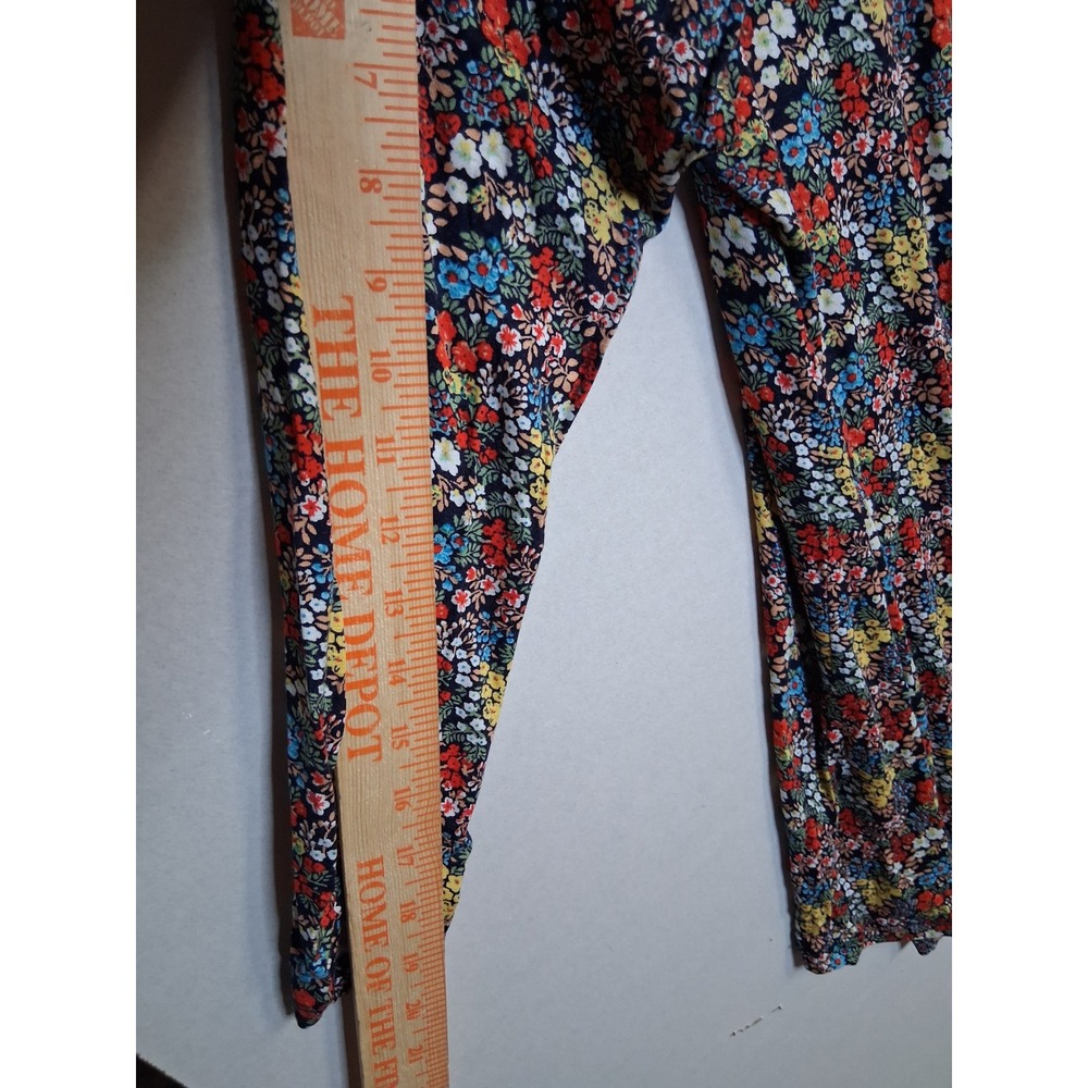 Robeau Womens 1X Floral Cardigan Open Front Long Sleeve Multicolor Ditsy Pr 1115 - Picture 6 of 7